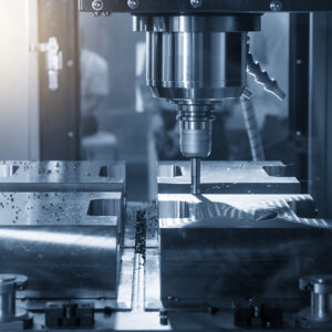 How deep can a CNC cut - The CNC milling machine cutting the mould part with the index-able radius end mill tool in roughing process.